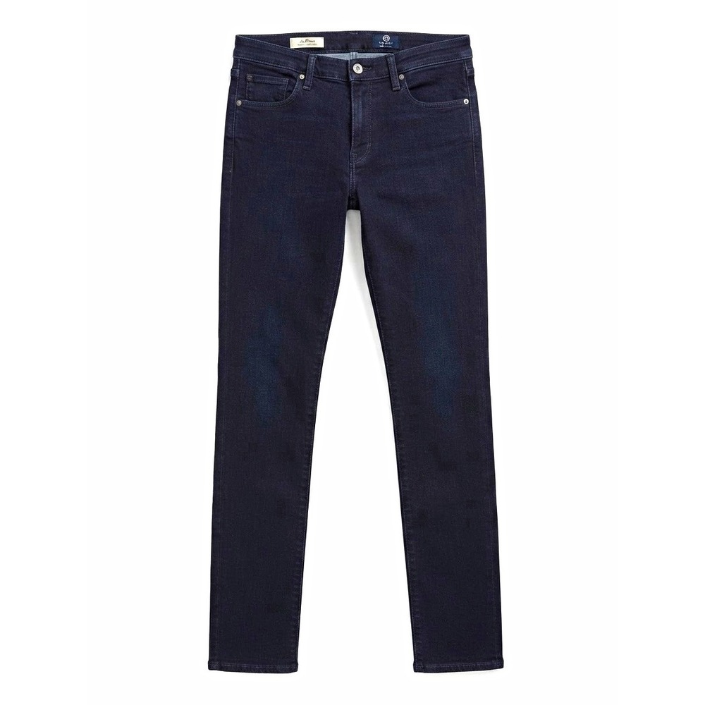 AG Adriano Goldschmied Women's Prima Mid Rise Slim Cigarette Jeans Black Dark